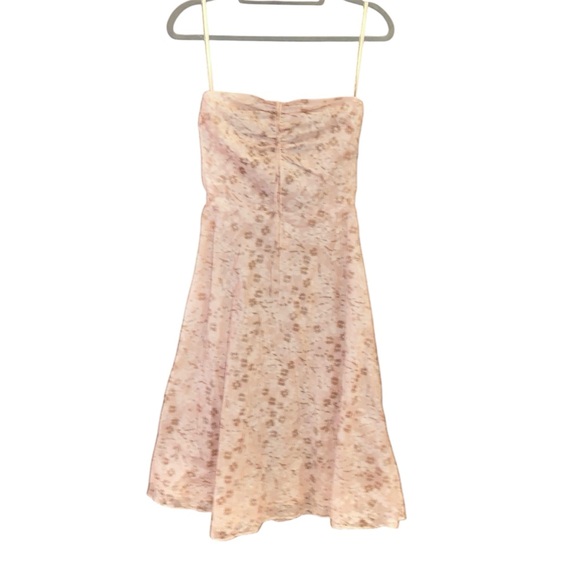 J. Crew Dresses & Skirts - J Crew Strapless Floral ruched midi dress pink size 4
